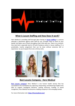 What is Locum Staffing and How Does It work