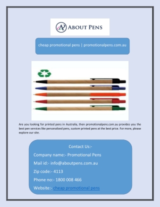 cheap promotional pens