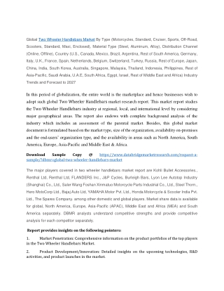 Two Wheeler Handlebars Market Size