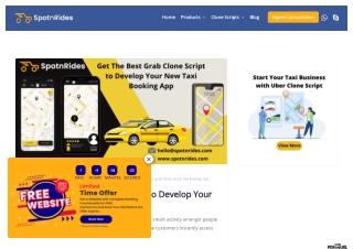 SpotnRides - Get The Best Grab Clone Script to Develop Your New Taxi Booking App