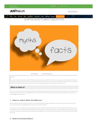 10 MYTHS &FACTS ABOUTDELTA 8 THC