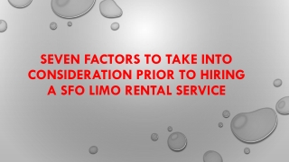 Seven factors to take into consideration prior to (Datrice Transportation)