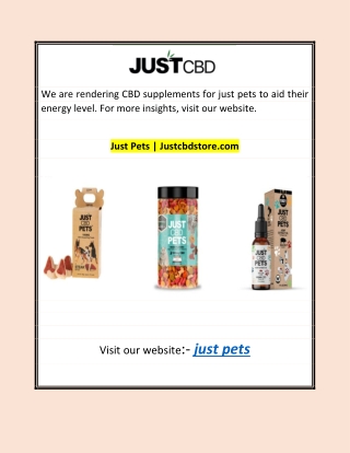 Just Pets | Justcbdstore.com