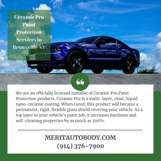 Ceramic Pro Paint Protection Services in Bronxville NY