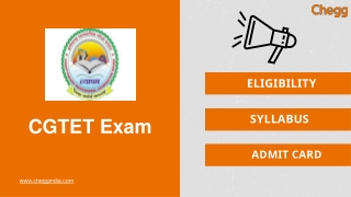 CGTET Exam