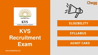 KVS Recruitment Exam