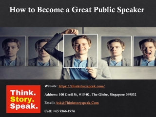 How to Become a Great Public Speaker