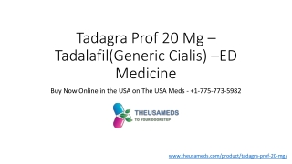 Tadagra Prof 20 Mg - theusameds.com