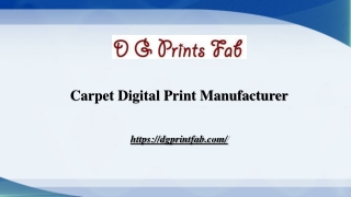 Carpet Digital Print Manufacturer