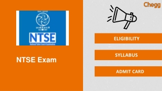 National Talent Search Examination (NTSE)