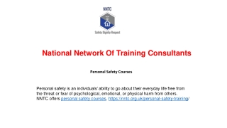Personal Safety Courses