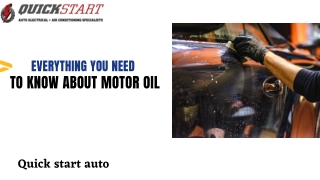 Everything you need to know about moter oil