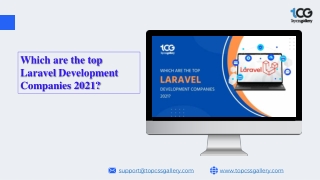 Which are the top Laravel Development Companies 2021?