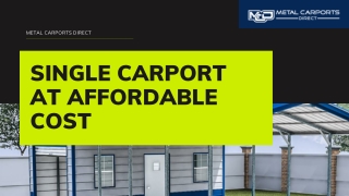 Single Carport by Best Manufacturer | Metal Carports Direct