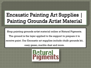 Encaustic Painting Art Supplies | Painting Grounds Artist Material