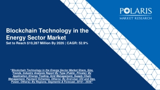 Blockchain Technology in the Energy Sector Market