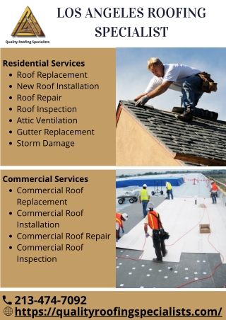 Los Angeles Roofing Specialist | Hire Professional Roof Contractors LA | Quality R