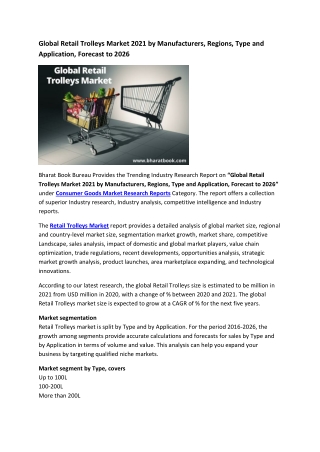 Global Retail Trolleys Market Research Report 2021-2026