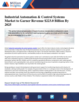 PPT - Industrial Automation & Control Systems Market To Garner Revenue ...