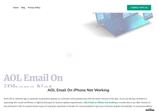 AOL Email on iPhone not working