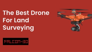The Best Drone for Land Surveying