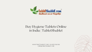 Buy Hygiene Tablets Online in India | TabletShablet