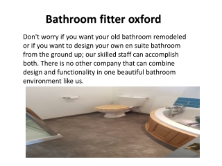 New build oxford