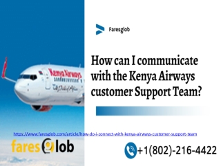 How can I communicate with the Kenya Airways customer Support Team