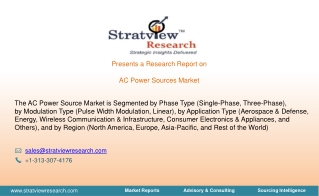 AC Power Sources Market Size, Share, Trend, Forecast, & Industry Analysis