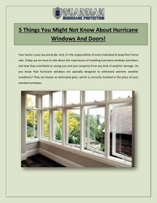 Sliding Patio Doors Service Guardian Hurricane Protection