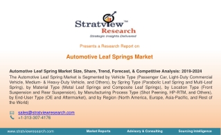 Automotive Leaf Spring Market Size, Share, Trend, Forecast, Competitive Analysis