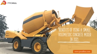 Benefits of Volumetric Concrete Mixer
