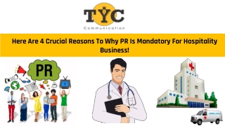 Here Are 4 Crucial Reasons To Why PR Is Mandatory For Hospitality Business!