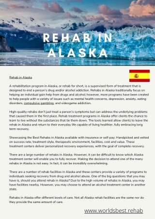 Know Before You Go to Rehabs in Alaska