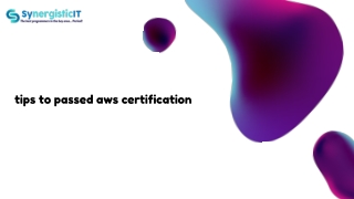 tips to passed aws certification