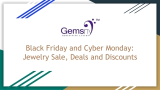 Black Friday and Cyber Monday Jewelry Sale, Deals and Discounts
