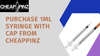 Purchase 1ml syringe with cap | cheappinz