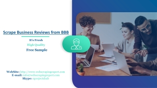 Scrape Business Reviews from BBB