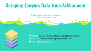 Scraping Lawyers Data from Arkbar.com