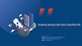 Scraping Vehicles Ads from Classified Ads