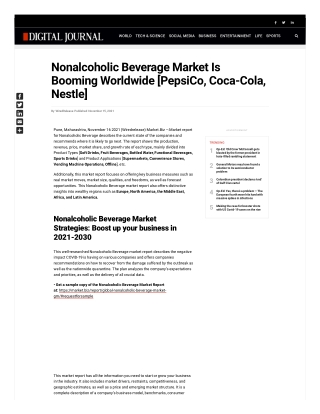 Nonalcoholic Beverage Market