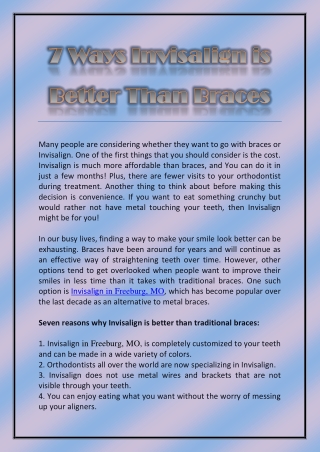 7 Ways Invisalign is Better Than Braces