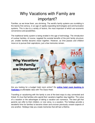 The Oasis Hotel - Why Vacations with Family are important-converted