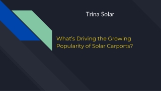 What’s Driving the Growing Popularity of Solar Carports?