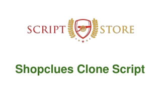 Best Readymade Shopclues Clone Script - SCRIPTSTORE.IN