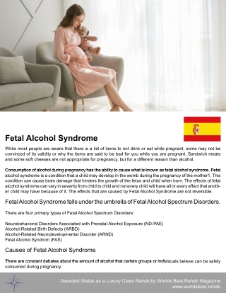 Fetal Alcohol Syndrome Information