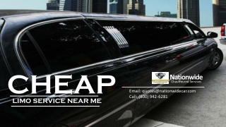 Cheap Limo Service Near Me