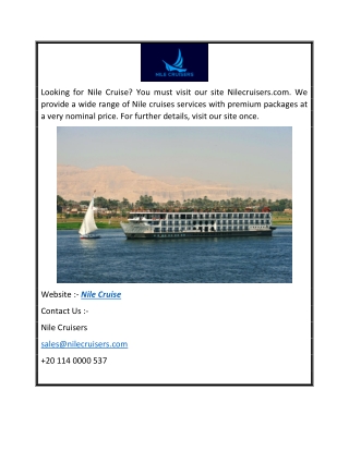 Nile Cruise  Nilecruisers.com