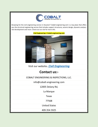 Civil Engineering | Cobalt-engineering.com