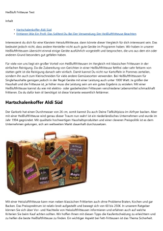 Heißluftfritteuse Klarstein - Eine Preis-Übersicht -- Mehr lesen